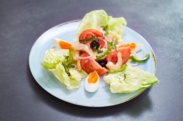 Salade Niçoise mit SwissShrimps