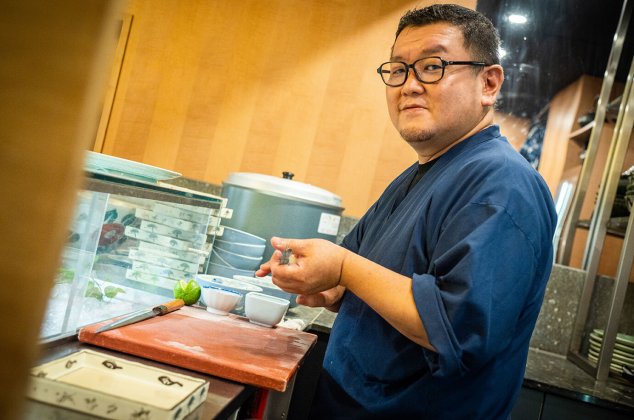 Hidetaka Sanos empfiehlt Sushi mit SwissShrimps