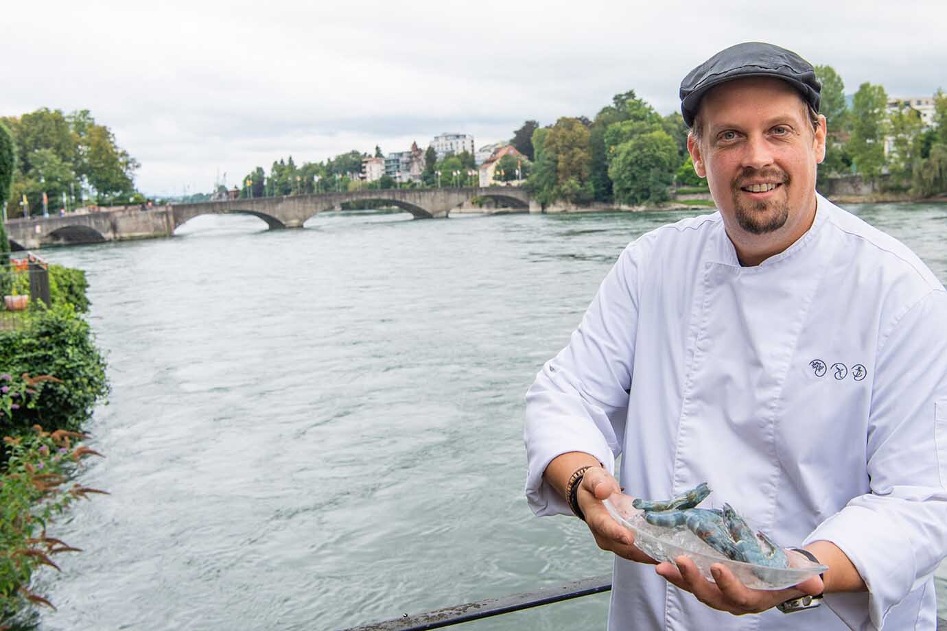 David Heisch ist Küchenchef des Restaurant Schützen und kulinarischer Leiter der Route Gourmande am 4. September 2022 in Rheinfelden.