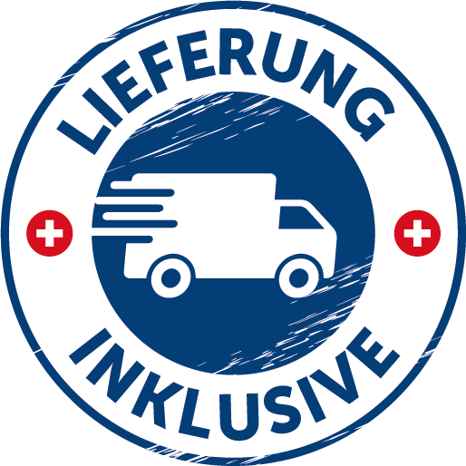 Siegel mit Beschriftung: Lieferung Inklusive